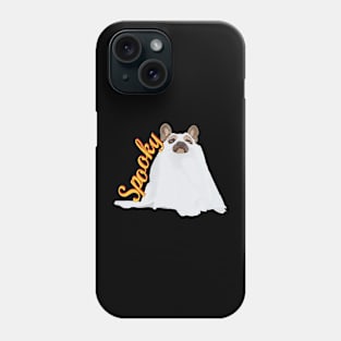 puppy wearing spooky costume Phone Case