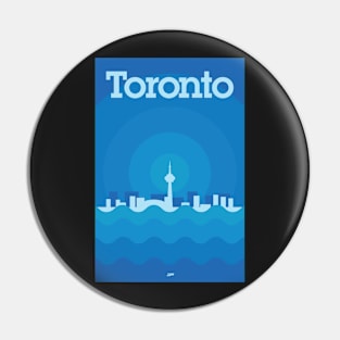 Toronto Minimalism Poster - Winter Blue Pin