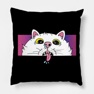 Derpy cat meme Pillow