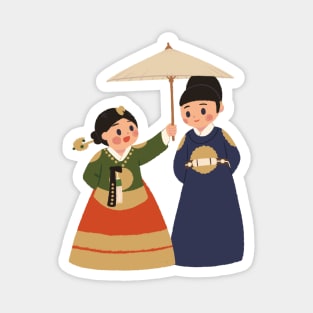 Under the queens umbrella | Morcaworks Magnet