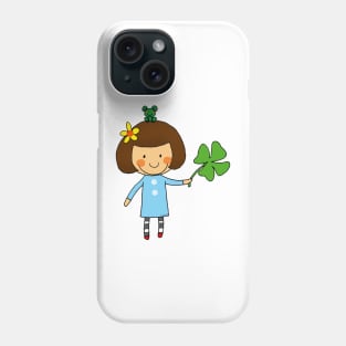 good luck clover Phone Case