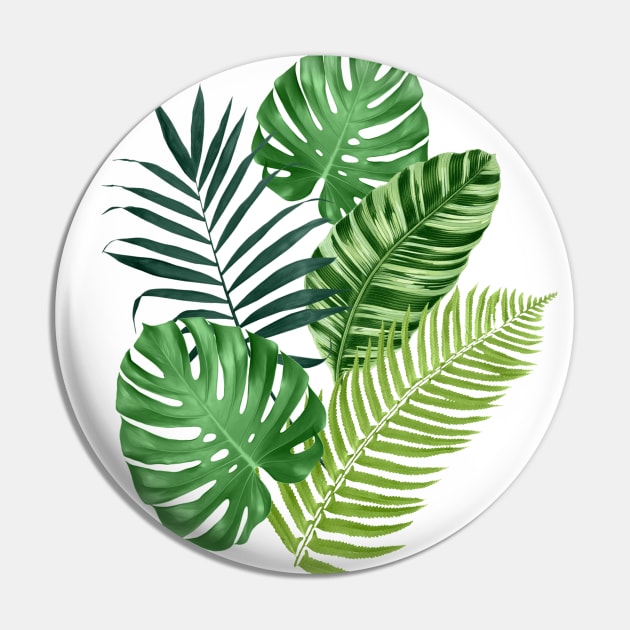 Tropical leaves Pin by CatyArte