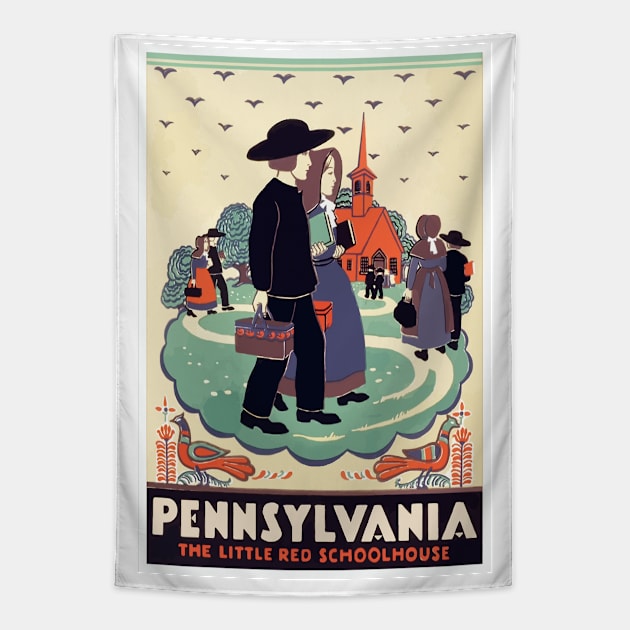 Pennsylvania Schoolhouse Tapestry by Yaelledark