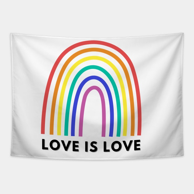 Love Is Love: Rainbow Love Tapestry by Antonio Rael