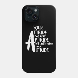 It's all about attitude, text art design Phone Case