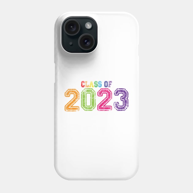 Varsity Rainbow Class of 2023 Phone Case by Jitterfly