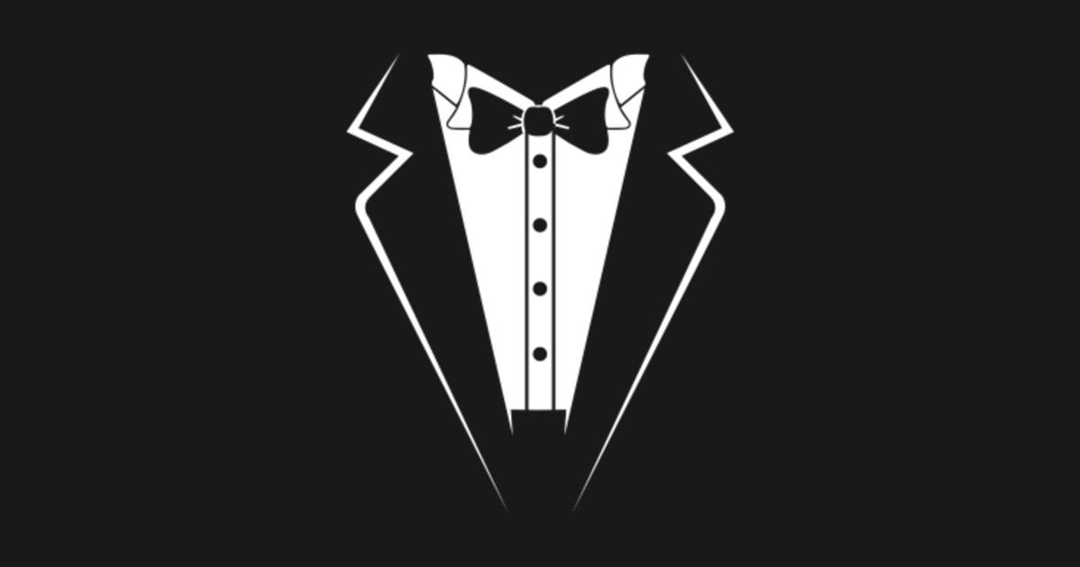 Black Tuxedo Funny Groomsman Outfit Wedding Gift Shirt Black And