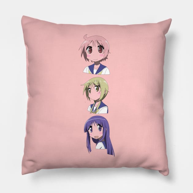 Yuzuko, Yui, and Yukari (ver. 1) Pillow by 1PlayerDesigns