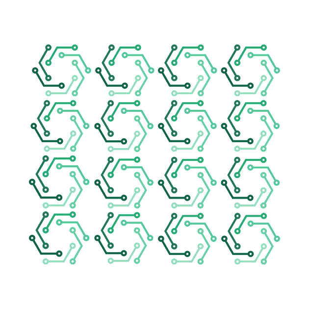 PCB printed circuit board trace lines art by EngineersArt