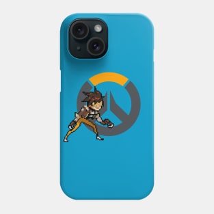 Overwatch - 16-Bit Tracer W/ Logo Phone Case