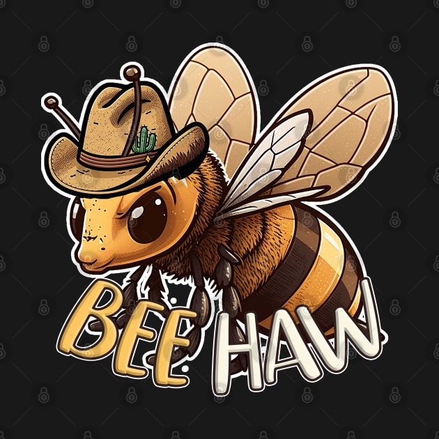 Bee Haw: Yee Haw It's A Bee Cowboy by nonbeenarydesigns