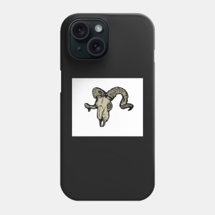 Petrified Ram Skull Phone Case