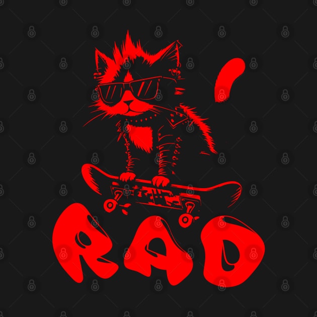Skater Cat | Hardcore Cat | Radical Cat | Skate or Die by Ryo Li