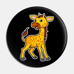 Giraffe Cartoon Pin