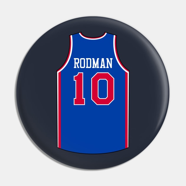 Dennis Rodman Detroit Jersey Qiangy Pin by qiangdade