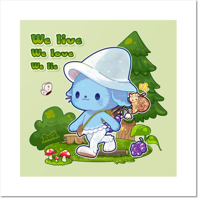  We Live We Love We Lie Smurf Cat Sticker Decal