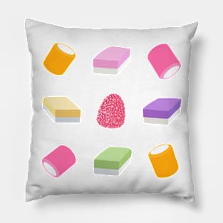 Dolly Mixture Sweets Colourful Pattern Pillow