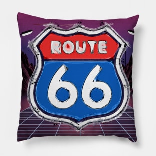 Route 66 pop art Pillow