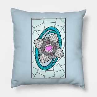 Portal Stained Glass (Blue) Pillow