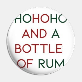 HoHoHo and a Bottle of Rum Pin