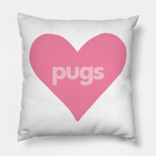 Pugs Heart Pillow