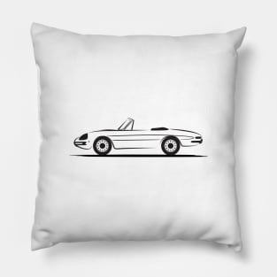 Alfa Romeo Giulietta Spider Duetto Graduate Black Pillow