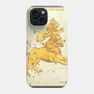 Leo the Lion, from Urania's Mirror, Vintage Signs of the Zodiac Phone Case