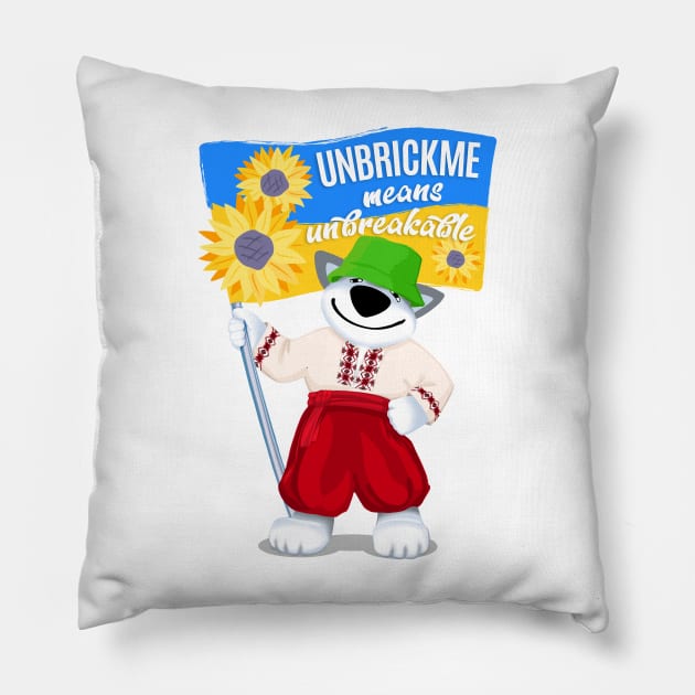 Ukranian Unbrickme Pillow by Unbrickme