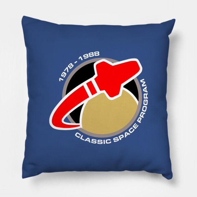 Classic Space Patch Pillow by GrantMcDougall