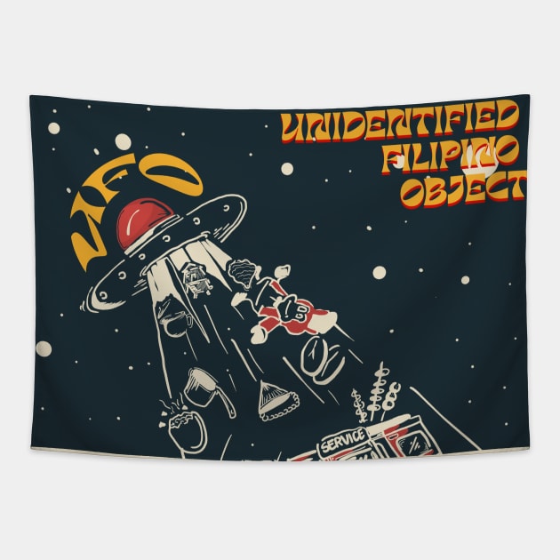 UFO Unidentified Filipino Object Tapestry by Eyanosa