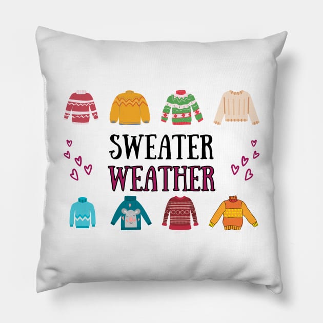 Sweater Weather Pillow by DaniGirls