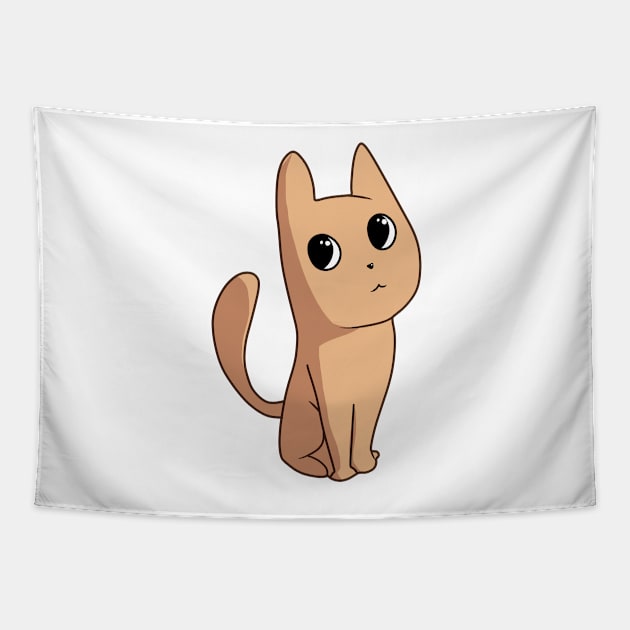 Cute Cat staring Tapestry by kousnua