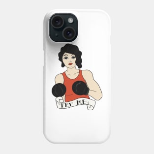 Try Me! Black hair waves Phone Case