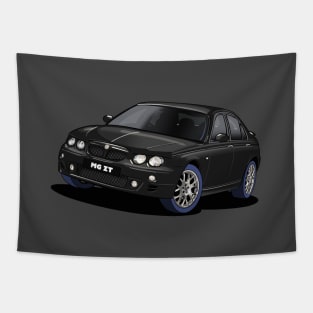 MG ZT saloon car in black Tapestry