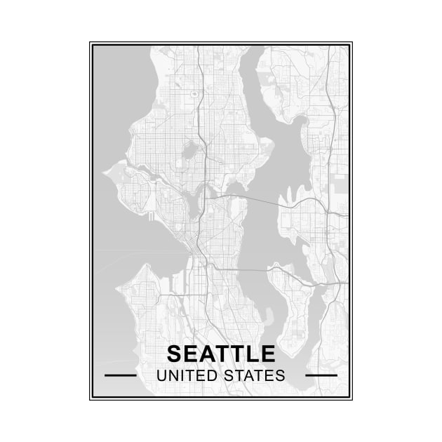 Seattle Map by djhyman