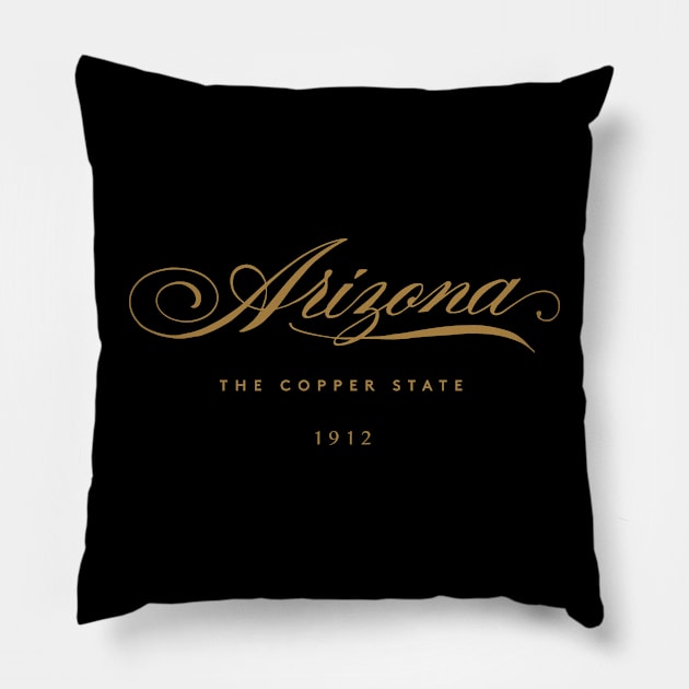 Arizona Calligraphic Lettering Pillow by calebfaires