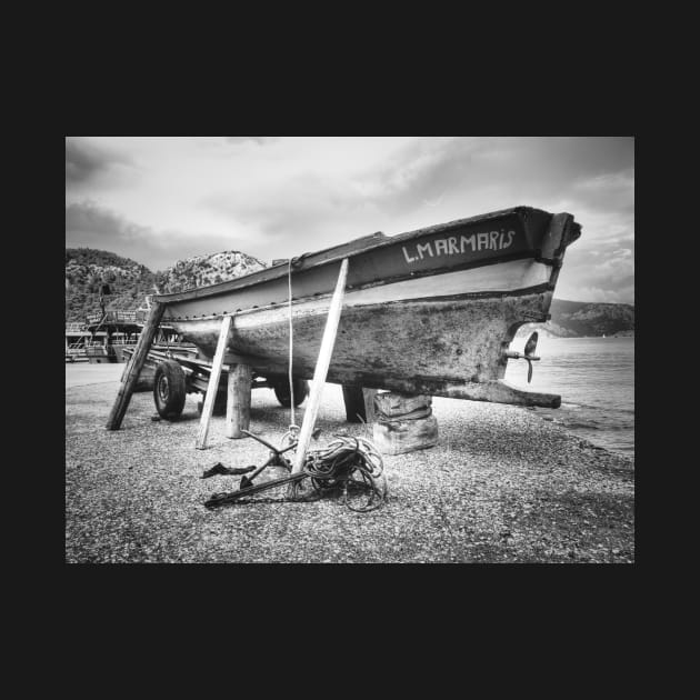 Boat in dry dock by stuartchard