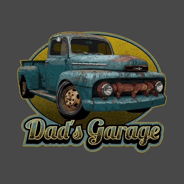 Dad's Garage with Vintage 1951 Ford pickup by ZoeysGarage