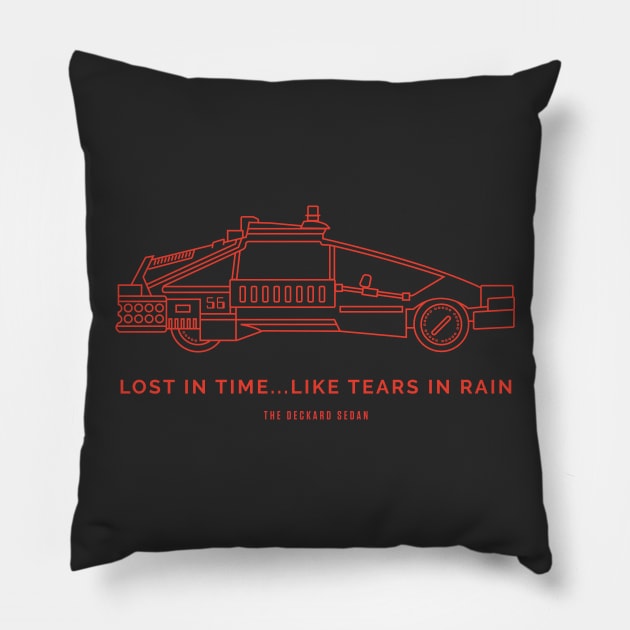 "Vehicles I: 1980's Sci-Fi" Series- BLADE RUNNER Pillow by TGIM