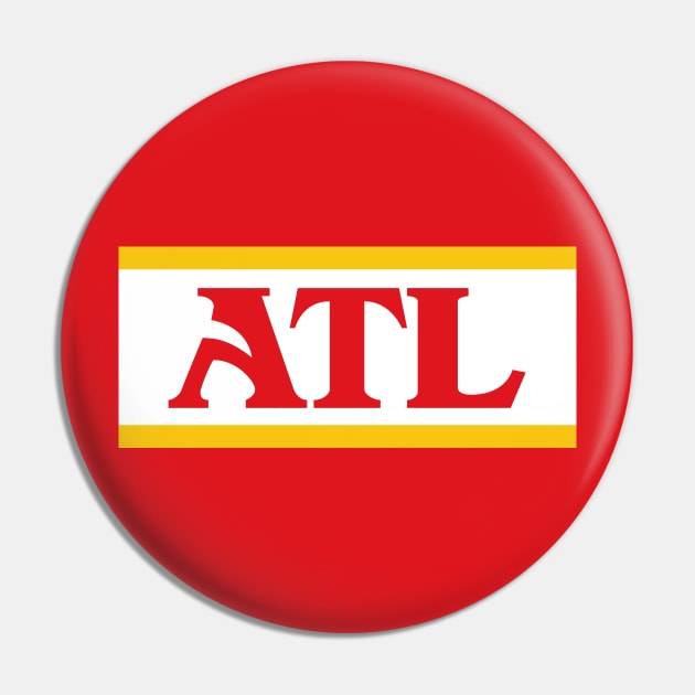 ATL Retro Font - Red Pin by KFig21