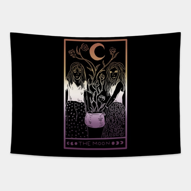 Midnight moon tapestry store