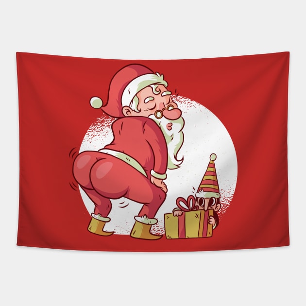 Twerking Santa Tapestry by rjzinger