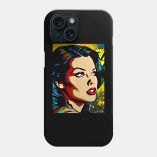 Pop Art Portrait - Retro Glamour Phone Case