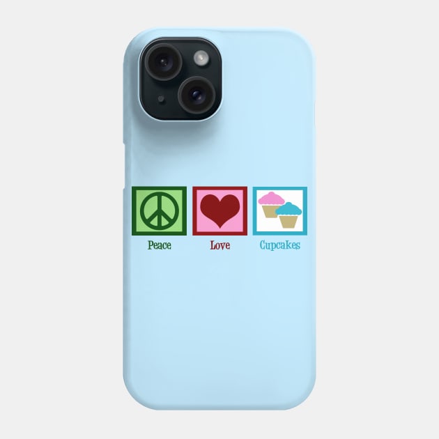 Peace Love Cupcakes Phone Case by epiclovedesigns