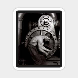 The Steamfitter, 1921. Vintage Photo Magnet