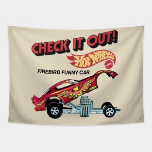 Retro Firebird Funny Car Pop-up Body Tapestry