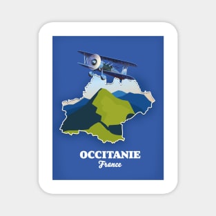 Occitanie France travel map Magnet