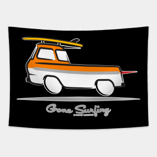 Ford Econoline Pickup Truck Gone Surfing Tapestry