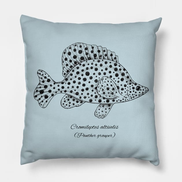 Cromileptes altivelis Pillow by eugeniahauss