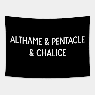 Althame & Pentacle & Chalice Tapestry